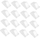 60pcs Clear Plastic Sandwich Triangle Boxes Transparent Cake Packing Containers for Bakery Sandwiches Desserts and Bread Storage Lightweight Food Grade Packing