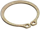 Standard External Retaining Ring, Tapered Section, Axial Assembly, 1060-1090 Carbon Steel, Zinc Yellow Chromate Plated Finish, 1/32" Shaft Diameter, 0.025" Thick, Made in US (Pack of 100)