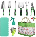 Orientools Gardening Gifts for Women & Men, Garden Tools Set Kit with Bag, 11 Piece Gardening Hand Tools, Allotment Gifts for Gardeners