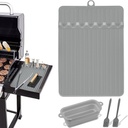 Silicone Grill Mat for Blackstone Griddle Accessories, Heat-Resistant Grilling Silicone Mat Accessories for Camping, Backyard BBQ & Kitchen Outdoor Counter