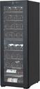 39-Bottle Dual Zone Wine Cooler - 21 Inch Freestanding Wine Fridge with Digital Temp Control, Adjustable Stainless Steel Shelves - for Home Bar, Kitchen, Restaurant, Black