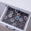 Coffee Pod Storage Organizer for Kitchen Drawer Holders 20 K CUP, Premium Plastic Tray With Non-slip mat