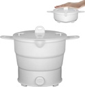 Portable Foldable Electric Hot Pot Cooker Mini Electric Cookware Water Steamer Electric Cooker Travel Portable Travel Electric Hot Pot Steamer Kettle