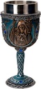 Pacific Giftware Triple Goddess Mother Goblet 7oz Mystical Wiccan Wine Cup with Stainless Steel Liner and Resin Exterior Featuring Mother Goddess Design (Blue)