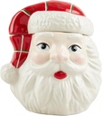 Mud Pie Mini Christmas Cookie Jar, Santa, 5" x 3 1/4"