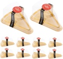 50sets Bakery Supplies Triangle Muffin Cake Boxes Cupcake Container Cookie Packing Supplies