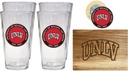 R and R Imports UNLV Rebels Officially Licensed Kitchen Pack - Wood Cutting Board, 4 Pint Glasses & Magnetic Bottle Opener