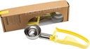 VODOMAX #20 YELLOW (1.77 oz.) Commercial Food Disher, Food Scoop, 1-5/8 oz. Disher, Stainless 18-10, Large Cookie Dough Scoop, Palm-Squeeze, Portion Control Scoop, Ice Cream Scooper