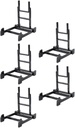 Garneck 5pcs Adjustable Plate Display Stands Black Plastic Frame Holders for Home Decor Art Gallery Kitchen and Dining Room Sturdy Multipurpose Display Racks