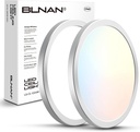 BLNAN LED Flush Mount Ceiling Light Fixture, Super Slim 12 Inch 24W LED Ceiling Light, 3000K/4000K/5000K Selectable Ceiling Lamp - Round Flat Ceiling Lights Flush Mount for Kitchen Bathroom Shower