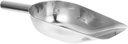 Stainless Steel Ice Scoop Ergonomic Handle Multi-purpose Shovel for Cereal Flour Rice and Ice for Kitchen Bar and Restaurant Use