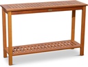 DTY Outdoor Living Longs Peak Eucalyptus Console Table, Natural Oil