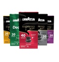 Lavazza Espresso Coffee Variety Pack Capsules Compatible with Nespresso Original Machines (Count of 120)