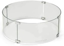 HPC Fire Round Fire Pit Glass Wind Guard (WG48-RD), 48-Inch