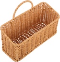 Hanging Wicker Storage Basket Rattan Hanging Basket for Kitchen Hand Woven Fruit Door Wall Decor