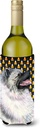 Caroline's Treasures SS4282LITERK Keeshond Candy Corn Halloween Portrait Wine Bottle Hugger Bottle Cooler Sleeve Hugger Machine Washable Collapsible Insulator Beverage Insulated Holder