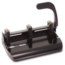Officemate Heavy Duty Adjustable 2-3 Hole Punch with Lever Handle, 32-Sheet Capacity, Black (90078)