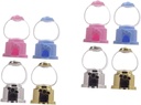 12pcs Gumball Machine Manual Candy Dispenser Pink Light Blue Gold Silver for Party Favors Desktop Decoration and Sweet Treats