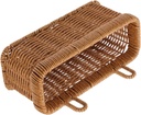 Woven Wall-mounted Storage Basket for Kitchen Vintage Organizer for Garlic Onions and Sundries Easy Access Hanging Produce Basket Decor and Practical Storage