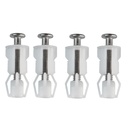 yukata 4Set Toilet Seat Bolts and Nuts Fasteners Toilet seat Screw Replacement Kit Toilet Seat Hinge Screws Toilet Bolts Hardware (1.77inc)