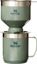 STANLEY Perfect Brew Pour Over Set | 12 oz Camp Mug with Lid Included | Drip Coffee Maker with Reusable Filter | Insulated Stainless Steel | BPA-Free | Hammertone Green