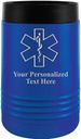 Custom Beverage Holder, 12 oz Blue Personalized EMS Star Of Life Insulated Can Cooler