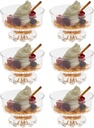 東洋佐々木ガラス Toyo Sasaki Glass B-02136-JAN Dessert Glass, Basel, Made in Japan, Dishwasher Safe, Set of 6