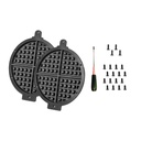 Classic Waffle Plates Replacement Kit for Waring Commercial Classic Waffle Maker, Model WWD180X