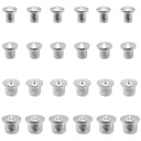 Litoexpe 24 Pieces Dowel and Tenon Center Transfer Plugs, Doweling Centering Pins for Woodworking, 1/4", 5/16", 3/8", 1/2"