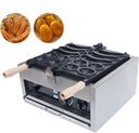 2000W Commercial 2 in 1 Smiley Banana And Egg Shaped Waffle Maker,2pcs Egg Waffle and Banana Shaped Fruit Waffle Iron Machine,for Restaurants Snack Bars New