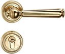 Golden Door Lock Indoor Bedroom French Magnetic Silent Door Lock Light Luxury Room Door Handle Household Split Wooden Door Lock(C Silent 35-50mm)
