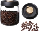 Airtight Coffee Canister,Glass Vacuum Storage Jar 950ml/33.4oz with Airtight Seal ，Coffee Bean Storage Jar Kitchen Storage Container for Coffee, Food Container Transparent Grain Cereals Tank