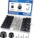 128PCS Cutting Board Rubber Feet Non Slip with 304 Stainless Screws Small and Large Size Rubber Bumpers for Cutting Board, Furniture, Electronics