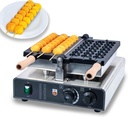 Commercial Bubble Waffle Maker,3-Grid Double-Heating Waffle Skewer Maker,110V Electric Waffle Stick Maker Snack Machine for Roadside Vendors,Coffee Shop