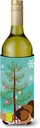 Caroline's Treasures BB9353LITERK Bronze Turkey Christmas Wine Bottle Hugger, Teal Bottle Cooler Sleeve Hugger Machine Washable Collapsible Insulator Beverage Insulated Holder