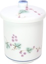 せともの本舗 Gumi Teacup Long Teacup with Grape Lid, Large, 3.3 x 4.3 inches (8.3 x 11 cm), 10.5 fl oz (280 cc), Reinforced Japanese Tableware, Sake Cup, Restaurant, Inn, Commercial Use