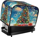 Toaster Cover 2 Slice Christmas Tree Fantasy Bubble Toaster Cover Waterproof Kitchen Small Appliance Covers Microwave Oven Dust-Proof Bread Cover, Women Gift