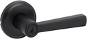 Kwikset 740TDL-514S Trafford Lever Entry Door Lock SmartKey with 6AL Latch and RCS Strike Matte Black Finish