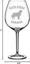 Wine Glass Goblet Golden Mama Golden Retriever (20 oz Jumbo)