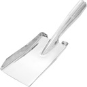 1Pc Garden Shovel Stainless Steel Hand Trowel Mini Snow Hand Shovel Garden Tool for Soil Planting Digging Transplanting Smoothing (Flat Shovel)