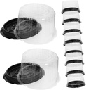 10 Pack Cake Carriers Lids Round Cake Boxes for Birthday Bakery Wrapping
