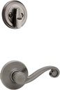 Kwikset 966LLLH-15A Left Hand Lido Interior Single Cylinder Handleset Trim Antique Nickel Finish