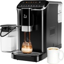 Fully Automatic Espresso Machine With Grinder,Expresso Coffee Machines Milk Frother and Auto-Cleaning With Hot Water Function One-Touch Operation for Latte, Cappuccino, and Macchiato