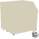 Patio Outdoor Bar Set Cover 41 Inch Heavy Duty Waterproof Rattan Wicker Bar Table Chair Furniture Set Covers for Backyard Porche Garden Poolside (Apricot)