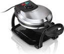 Hamilton Beach Flip Belgian Waffle Maker with Browning Control, Non-Stick Grids, Indicator Lights, Lid Lock and Drip Tray, Stainless Steel (26010R)