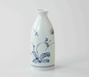 TOKYO MATCHA SELECTION - Sake Bottle & 2 Cups Set : Antique Design Flowers - Japanese Hasami Porcelain [Standard ship by SAL with Tracking number & Insurance]
