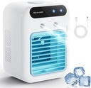 Portable Air Conditioners, Portable Cooling Fan, Quiet Portable AC with Water Tank, Personal Air Conditioner, Evaporative Air Cooler for Room, Bedroom, Office, Camping