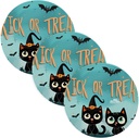Trick Or Treat 3 Pcs Trivet Pads for Crock Pot 15in Heat Resistant Mats Kitchen Aid Halloween Decorations