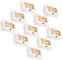 10pcs White Paper Cupcake Boxes Inserts for Muffins Cookies and Desserts for Parties and Home Bakeries Secure Design to Showcase Treats