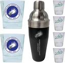 R and R Imports Florida Gulf Coast Eagles Officially Licensed Collegiate Barware Set – 7-Piece Cocktail & Whiskey Glass Gift Pack